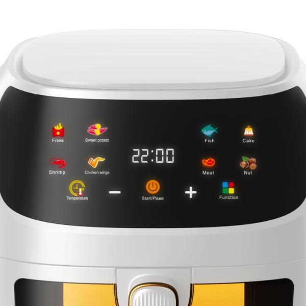 Home Musk ​Smart Digital Air Fryer (5.5L) with Panoramic Visual Basket