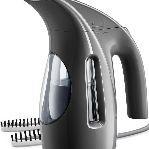 HiLIFE Steamer for Clothes, Portable Handheld Design, 240ml Big Capacity, 700W, Strong Penetrating Steam, Removes Wrinkle, for Home, Office(ONLY FOR 120V)-Black