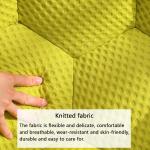 Lazy Sofa Ultra Comfy Fireside Sofa Chair Upholstered Bubble Single Floor Sofa 3D Honeycomb Shape Bubble Sofa Curved Couch for Living Room Office Blue