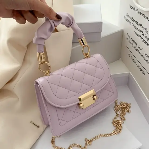 Luxury Quilted Mini Shoulder Bag for Women – Fashion Crossbody Handbag with Chain Strap