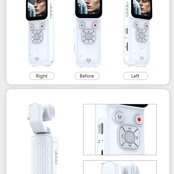 PocketPro X75 4K AI Gimbal Camera – 75MP Smart Vlogging Camera with Auto Face Tracking