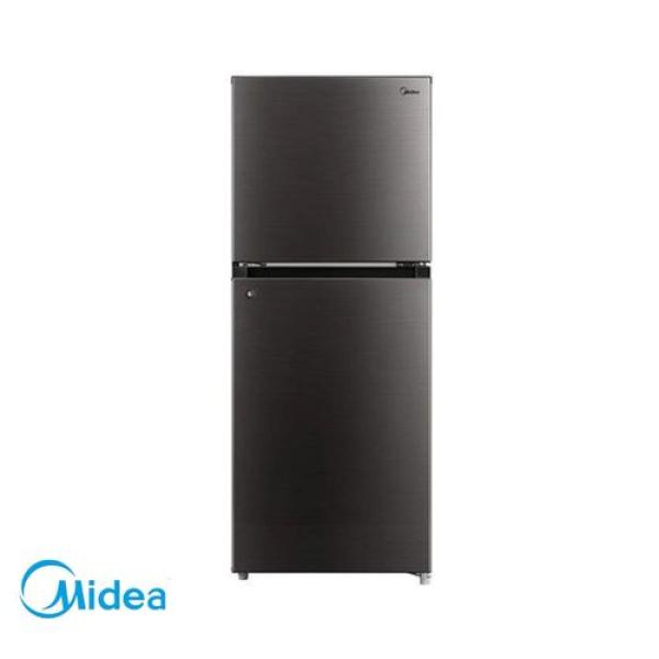 Midea 187L Double Door Top Mount Refrigerator (MDRT187) – Low Frost, Big Crisper & Lock (Black)