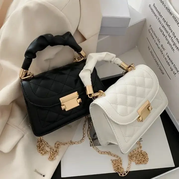 Luxury Quilted Mini Shoulder Bag for Women – Fashion Crossbody Handbag with Chain Strap