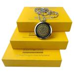 Gold Quantum Scalar Necklace Shungite Emf-protection Jewelry Quantum Energy Pendant