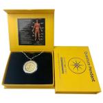 Gold Quantum Scalar Necklace Shungite Emf-protection Jewelry Quantum Energy Pendant