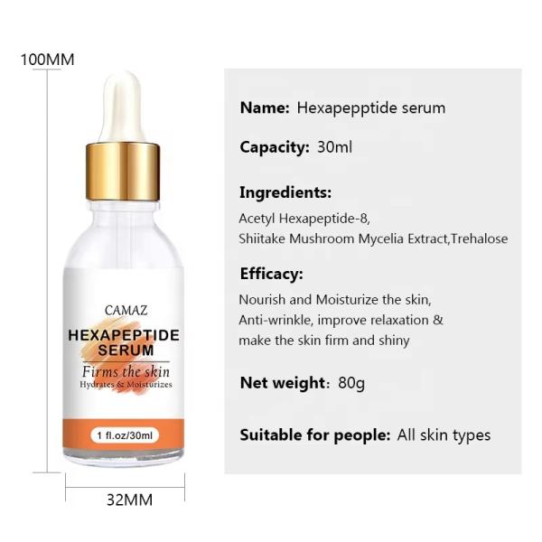 Anti-Aging Firming Serum Skin Care with Hexapeptide Multi-Peptide for Wrinkle Reduction