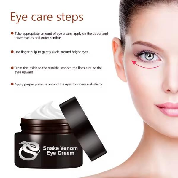 Ageless Eye Cream for Instant Eye Bag Removal Anti-Wrinkles Firming Lifting Beauty Snake Venom OEM Dark Cream