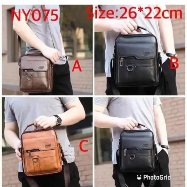 JEEP PU Leather Men’s Crossbody Sling Bag