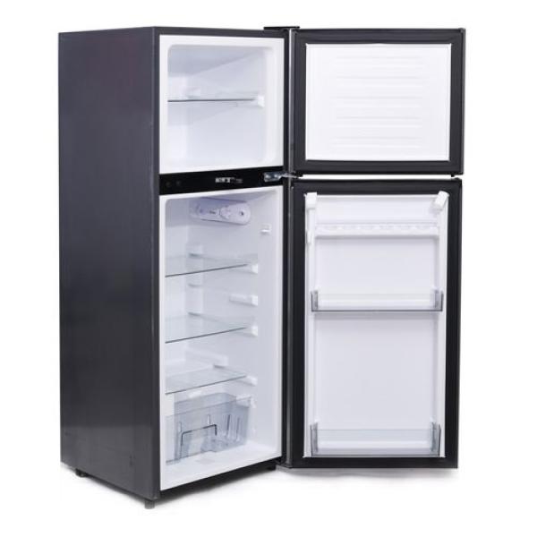 SPJ 149L Double Door Refrigerator (RF-GRY149C) – Dark Grey, A+ Energy Rating & Smart Cooling