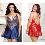 MIDNIGHT'S BOMB Ladies Sexy Silk Lingerie Underwear & Nightdress-Royal Blue