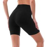 Women's Plain Black Bikers - Black